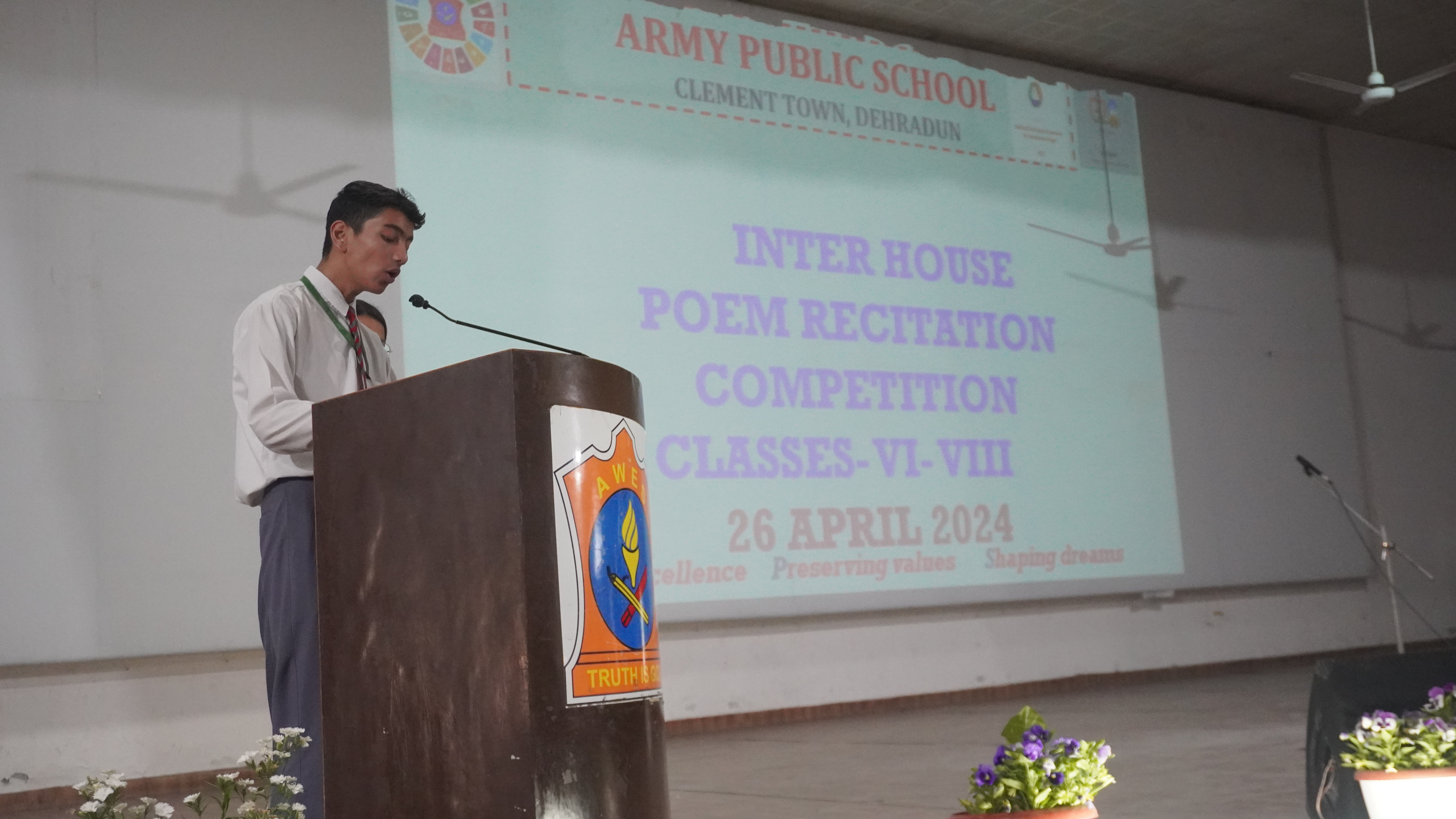 Inter House Poem Recitation Competition Class VI-VIII